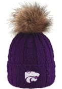 K-State Wildcats Womens LogoFit Alps Pom Knit - Purple