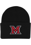 Miami RedHawks Baby LogoFit Northpole Beanie Knit Hat - Red
