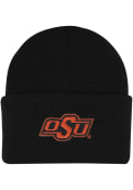 Oklahoma State Cowboys Baby LogoFit Northpole Beanie Knit Hat - Black