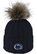 Penn State Nittany Lions Womens LogoFit Alps Pom Knit - Navy Blue