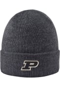 Purdue Boilermakers LogoFit Northpole Cuffed Knit - Grey