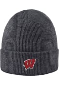Wisconsin Badgers LogoFit Northpole Cuffed Knit - Grey