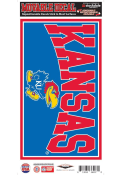 Kansas Jayhawks 6x12 Kansas with Jayhawk Auto Decal - Blue