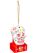 Kansas City Chiefs Sugar Skull Ornament