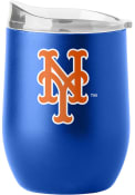 New York Mets 16 oz Flipside Powder Coat Curved Stainless Steel Tumbler - Blue