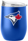 Toronto Blue Jays 16 oz Flipside Powder Coat Curved Stainless Steel Tumbler - Blue
