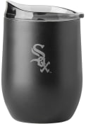 Chicago White Sox 16 oz Etch Powder Coat Curved Stainless Steel Tumbler - Black