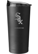 Chicago White Sox 20 oz Etch Powder Coat Stainless Steel Tumbler - Black