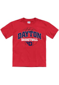 Dayton Flyers Youth Bevel Arch Basketball T-Shirt - Red
