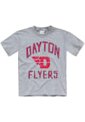 Dayton Flyers Youth Loose Text T-Shirt - Grey