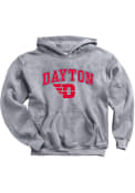 Dayton Flyers Youth Midsize Hooded Sweatshirt - Grey