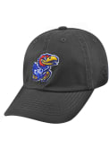 Kansas Jayhawks Youth Crew Adjustable Hat - Charcoal
