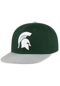 Michigan State Spartans Youth Top of the World Maverick Snapback Hat - Green