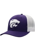 K-State Wildcats Top of the World BB Meshback Adjustable Hat - Purple