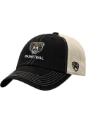 Oakland University Golden Grizzlies Top of the World Basketball Vintage Mesh Adjustable Hat - Black