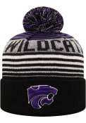 K-State Wildcats Youth Top of the World Overt K Knit Hat - Purple