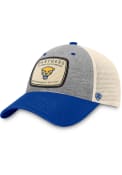 Pitt Panthers Chev Meshback Adjustable Hat - Grey