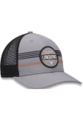 Texas Longhorns Legend Patch Stripe Trucker Adjustable Hat - Grey
