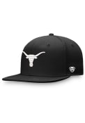 Texas Longhorns Iconic Flatbill One-Fit Flex Hat - Black