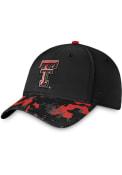 Texas Tech Red Raiders OHT Tonal Camo One-Fit Flex Hat - Black