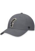 Top of the World Grey Cincinnati Bearcats Tatted Unstructured Adjustable Hat