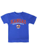 Kansas Jayhawks Toddler Blue Basketball T-Shirt