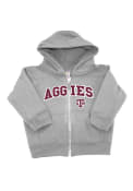 Texas A&M Aggies Baby Arch Full Zip Sweatshirt - Grey