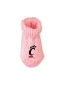 Pink Cincinnati Bearcats Knit Baby Bootie Boxed Set