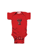 Texas Tech Red Raiders Baby Red Embroidered Logo One Piece