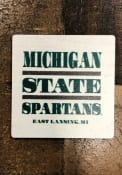Michigan State Spartans Club Wood Magnet