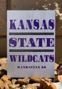 K-State Wildcats Large Rectangle Block Sign