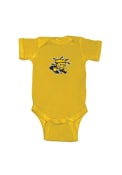 Wichita State Shockers Baby Gold Embroidered Logo One Piece