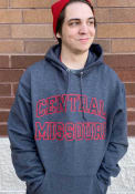 Central Missouri Mules Champion Arch Hooded Sweatshirt - Charcoal