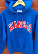 Kansas Jayhawks Champion Arch Hooded Sweatshirt - Blue