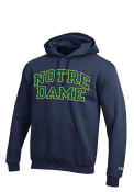 Notre Dame Fighting Irish Champion Arch Hooded Sweatshirt - Navy Blue