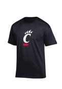 Cincinnati Bearcats Black Big Logo Champion Short Sleeve T Shirt