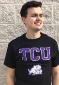 TCU Horned Frogs Black Arch Mascot Tee