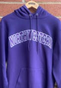 Northwestern Wildcats Champion Twill Hooded Sweatshirt - Purple