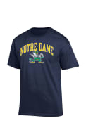 Champion Notre Dame Fighting Irish Navy Blue Arch Mascot Tee