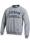 John Carroll Blue Streaks Champion Fleece Crew Sweatshirt - Grey