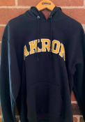 Akron Zips Champion Fleece Hooded Sweatshirt - Navy Blue