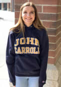 John Carroll Blue Streaks Champion Fleece Hooded Sweatshirt - Navy Blue