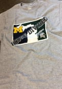 Michigan State and Michigan Grey House Divided Tee