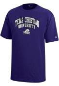 TCU Horned Frogs Youth Purple Arch Mascot T-Shirt