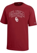 Oklahoma Sooners Youth Champion Arch Mascot T-Shirt - Crimson