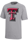 Champion Texas Tech Red Raiders Youth Grey Logo T-Shirt