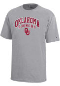 Oklahoma Sooners Youth Grey Arch Mascot T-Shirt