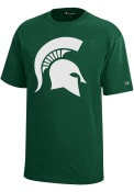 Michigan State Spartans Youth Green Logo T-Shirt