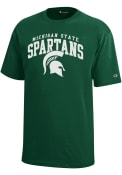 Michigan State Spartans Youth Green Arch Logo T-Shirt
