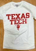 Champion Texas Tech Red Raiders White Distressed Tee